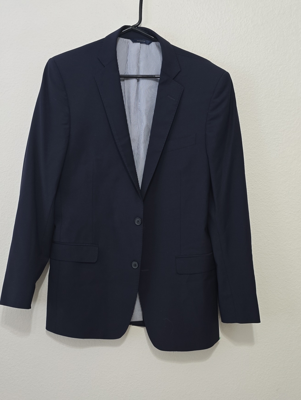 Brooks Brothers Navy Two-Button Notch Lapel Blazer 40L